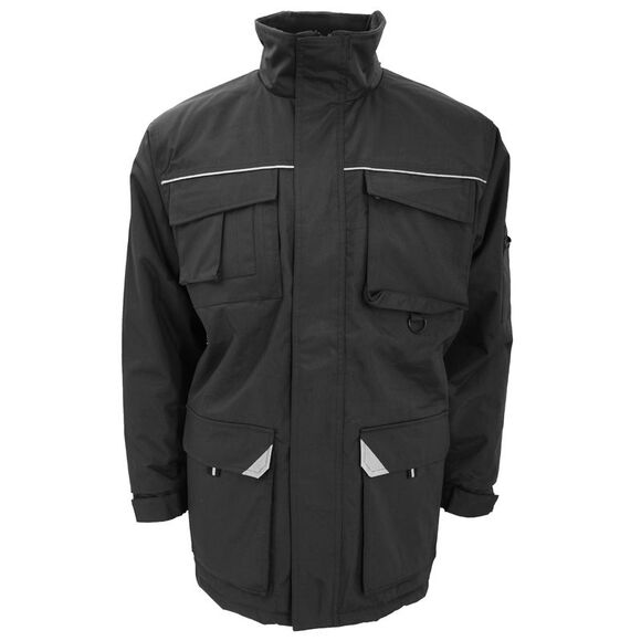 Result Mens Full Zip Winter Waterproof/Windproof Sabre Long Work Coat /Jacket /